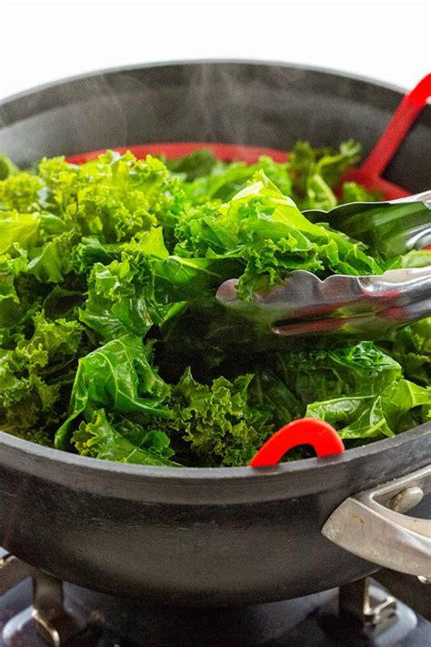How long should kale be cooked?